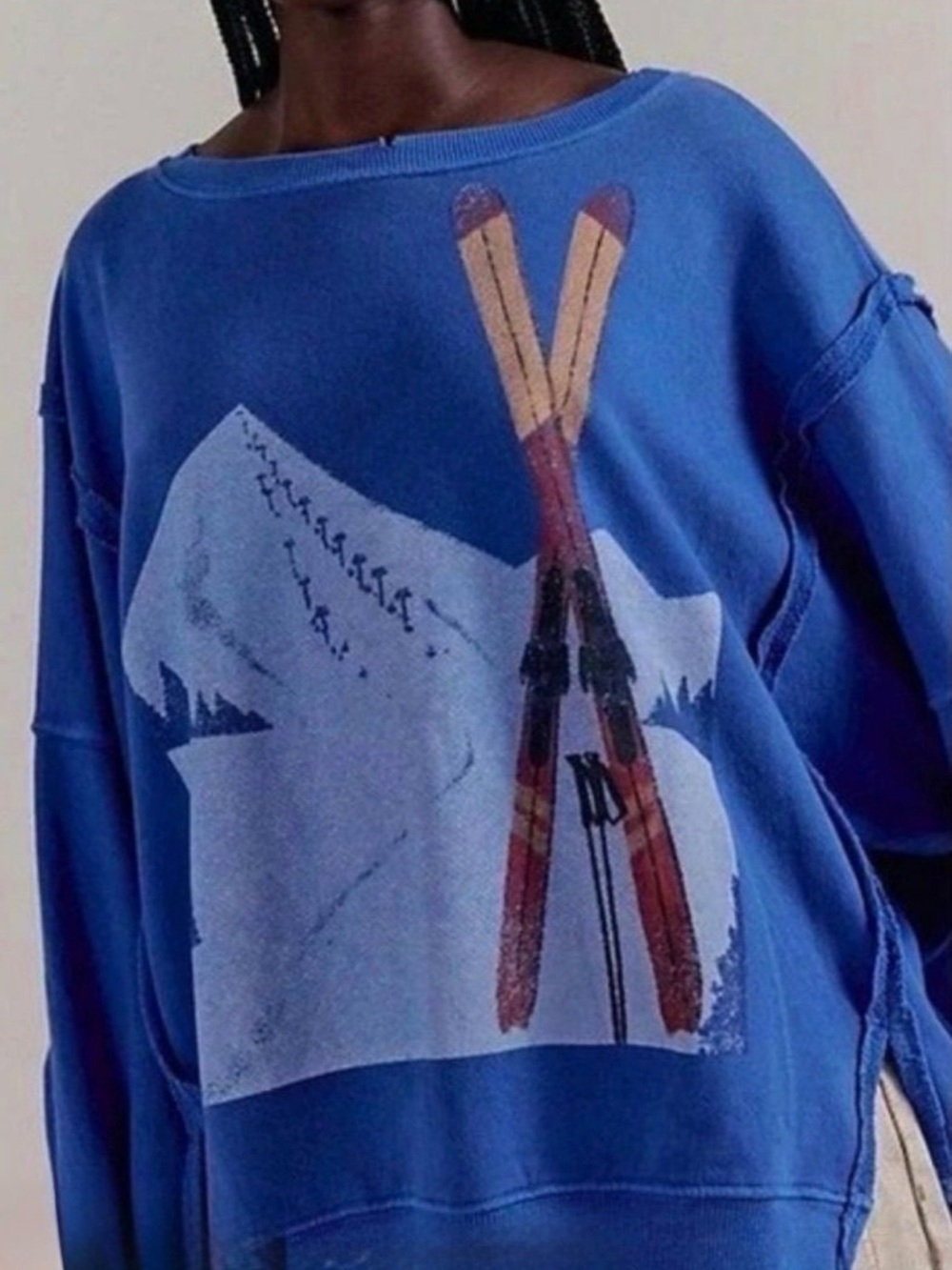 Free People Camden Mountain Scape  MED. NWT